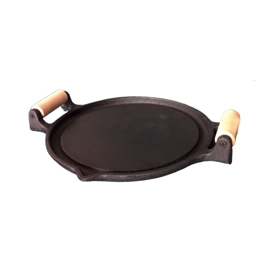 Bifeteira Chapa Redonda Chapa De Ferro Fundido 25cm