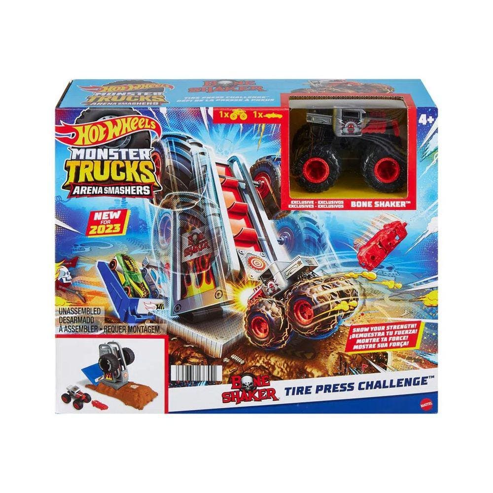 Pista Hot Wheels Monster Truck Batalha Do Tubarão Mecha em