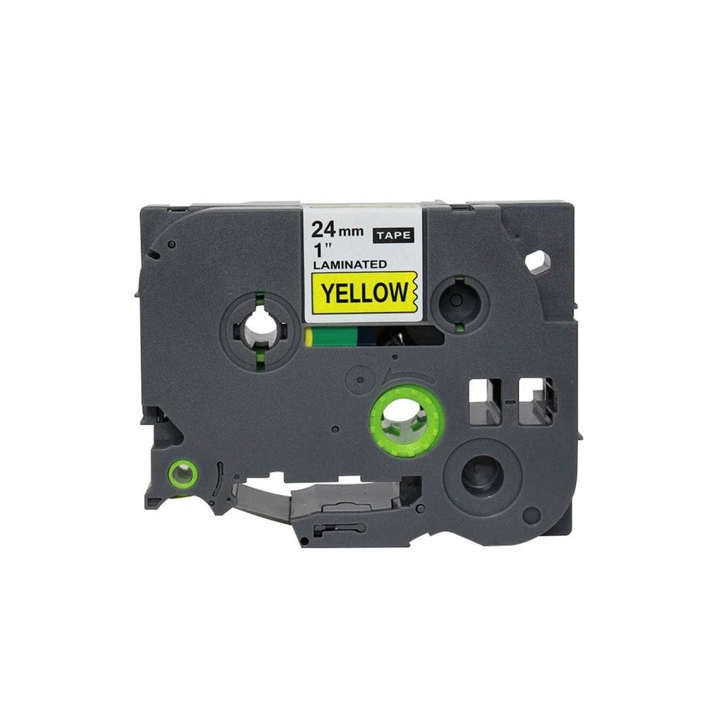 Fita Compatível Brother Tz Tze 651 Amarela Letra Preta 24mm