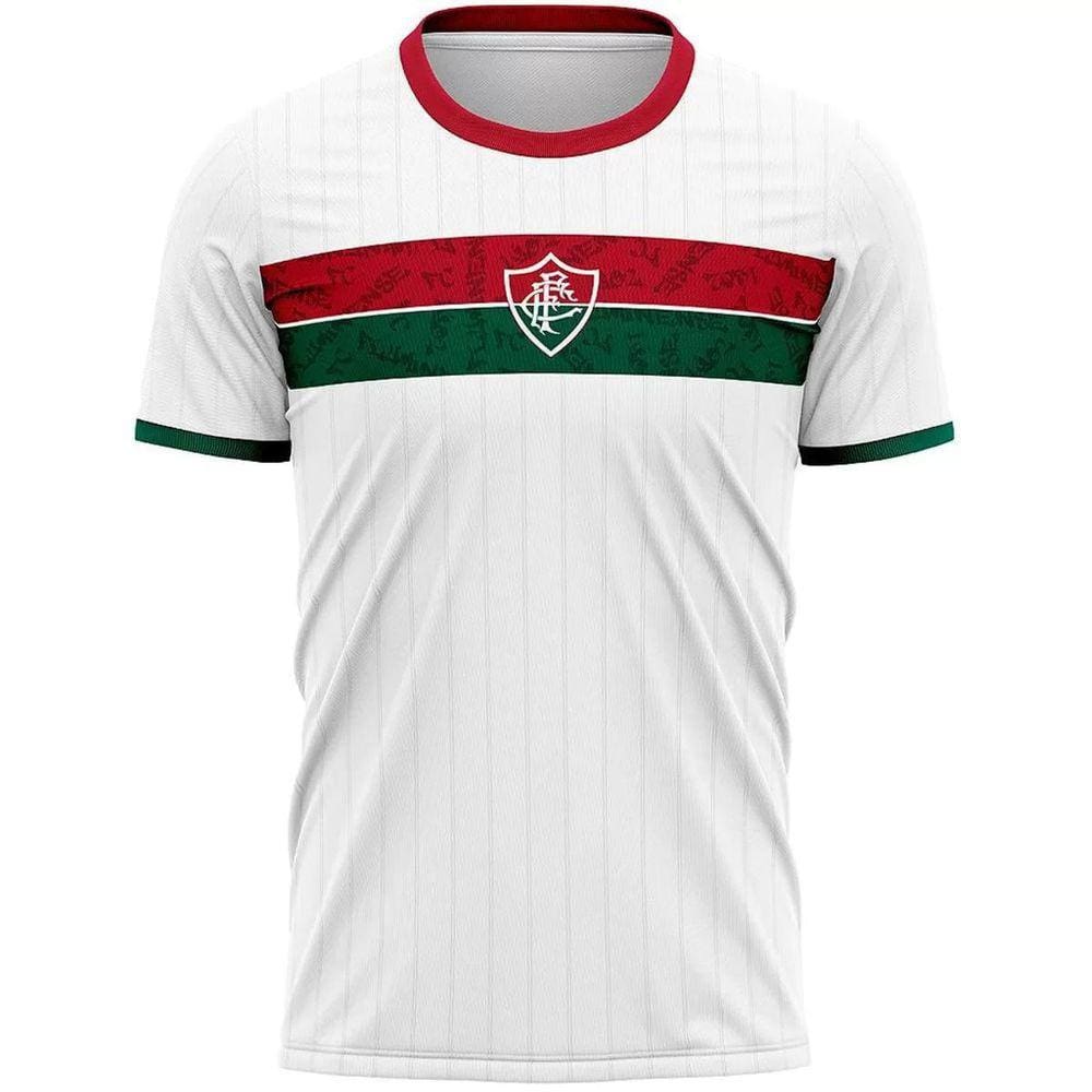 Camiseta Fluminense Stencil Masculina - Branco