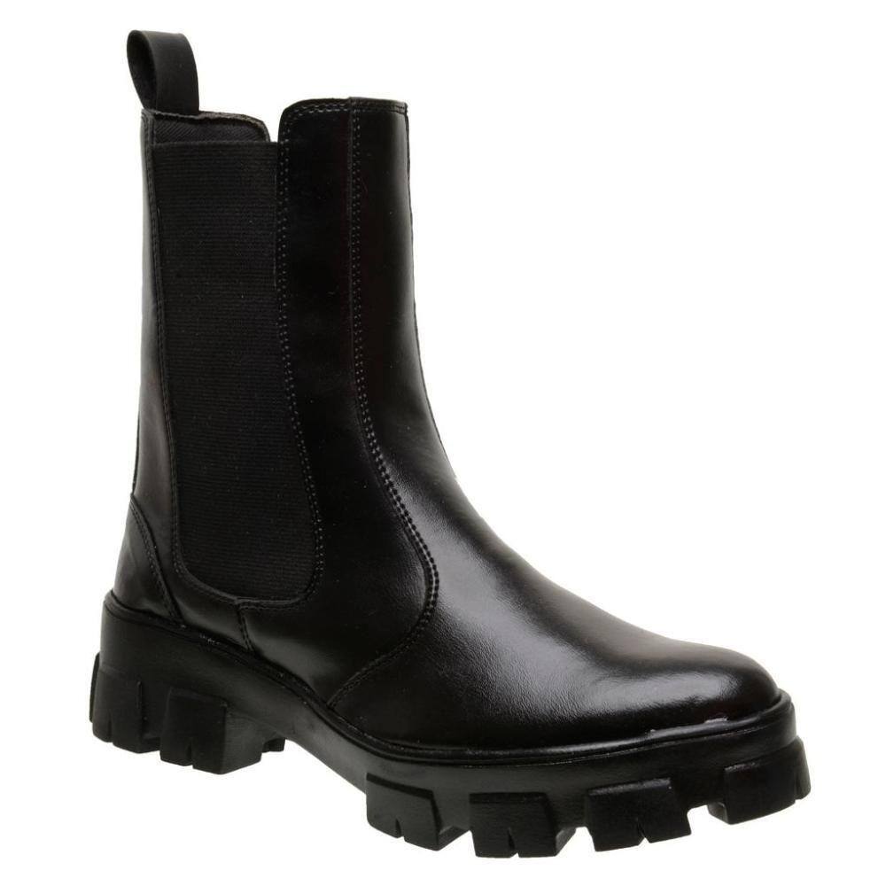 Bota Feminina Cano Médio Social Casual Elástico Confortável