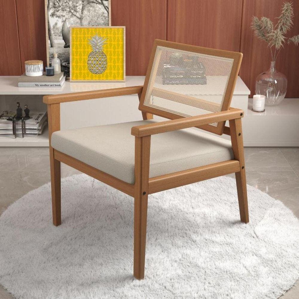 Poltrona em Linho 226 Caraiva Areia