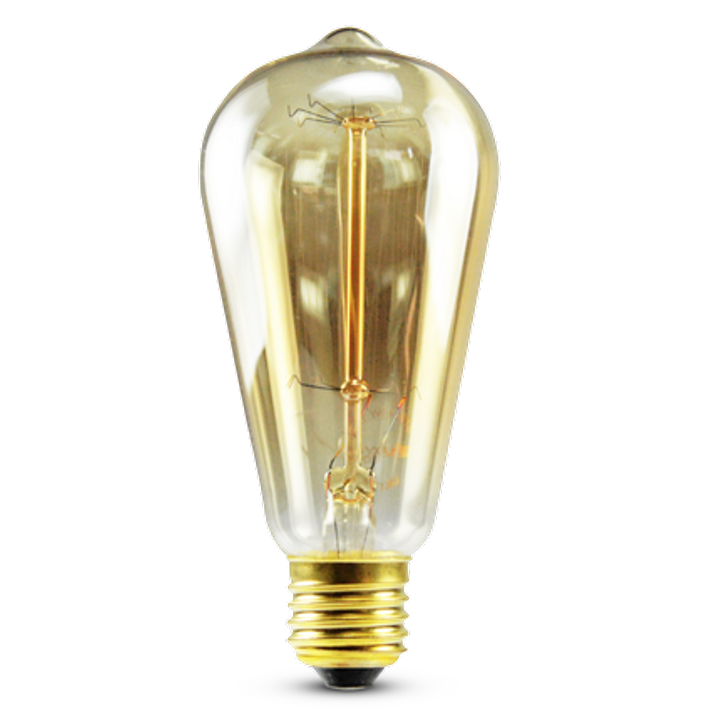 Lâmpada Filamento Carbono Dimerizável ST64 E27 40W 2400K 220V