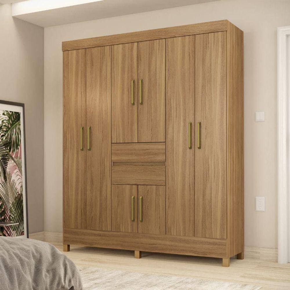Guarda Roupa Casal 8 Portas Munique Amendola - Demóbile