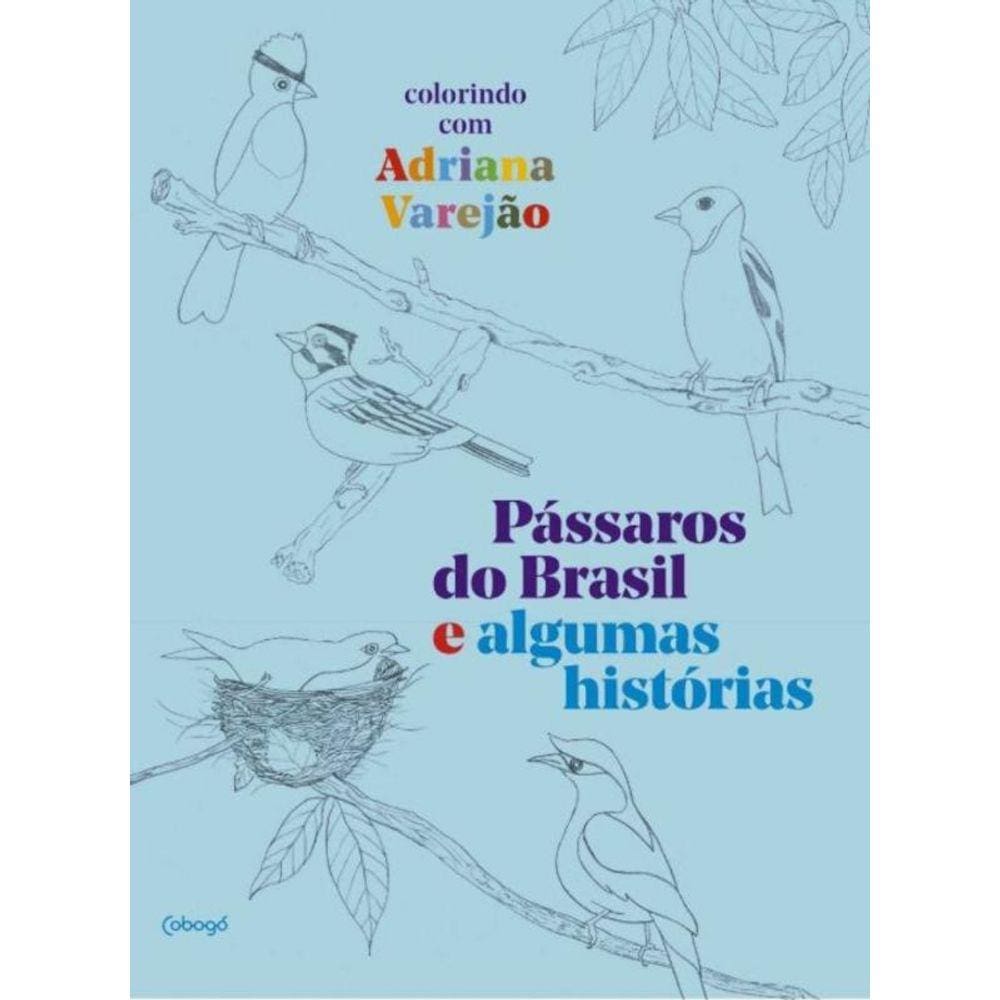 Pássaros Do Brasil E Algumas Histórias - Colorindo Com Adriana Varejão