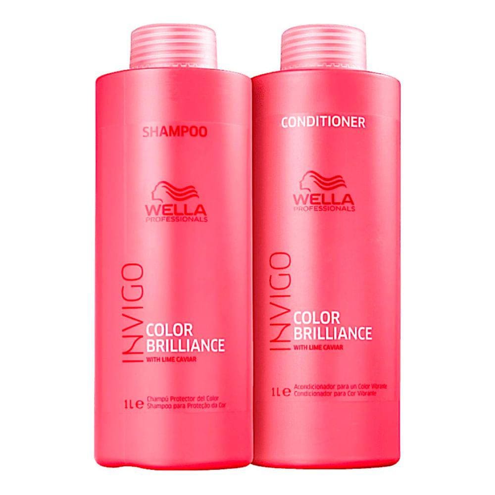 Kit Shampoo + Condicionador Wella Invigo Color Brilliance 1L