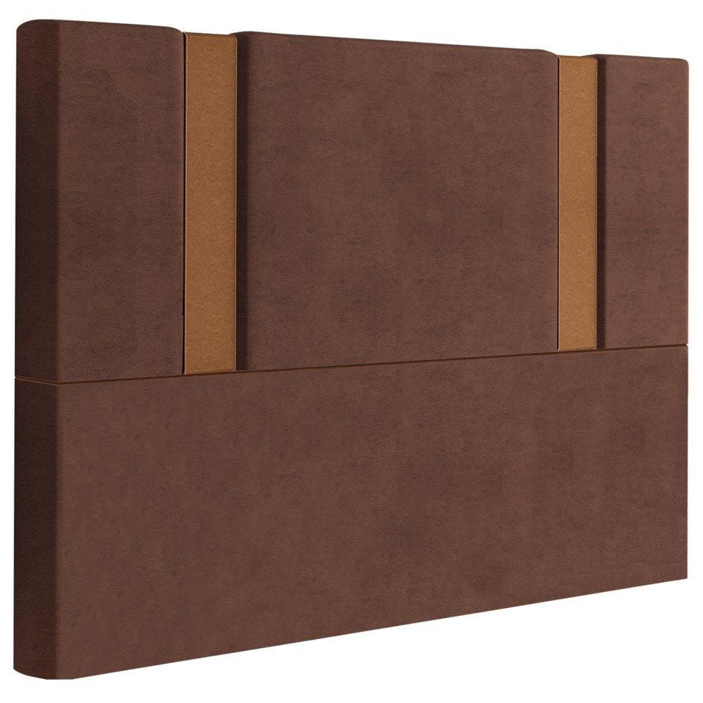 Cabeceira Casal 138 cm Veron Veludo Terracota Soon