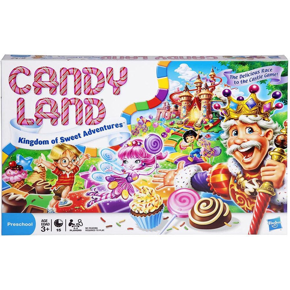 Hasbro Gaming Candy Land Kingdom Of Sweet Adventures Board Game For Kids Ages 3 & Up (Amazon Exclusive),Red, version