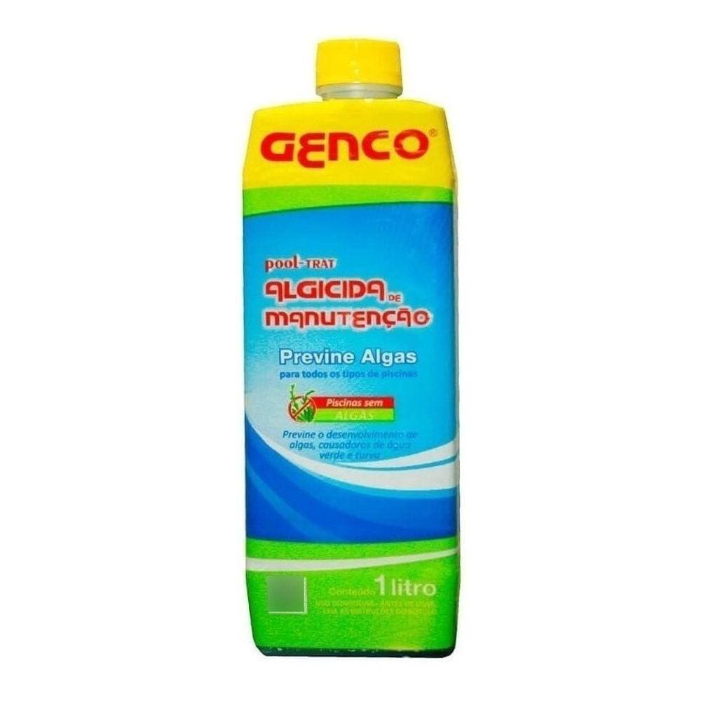 Algicida Para Manutenção de Piscinas 1 Litro Genco