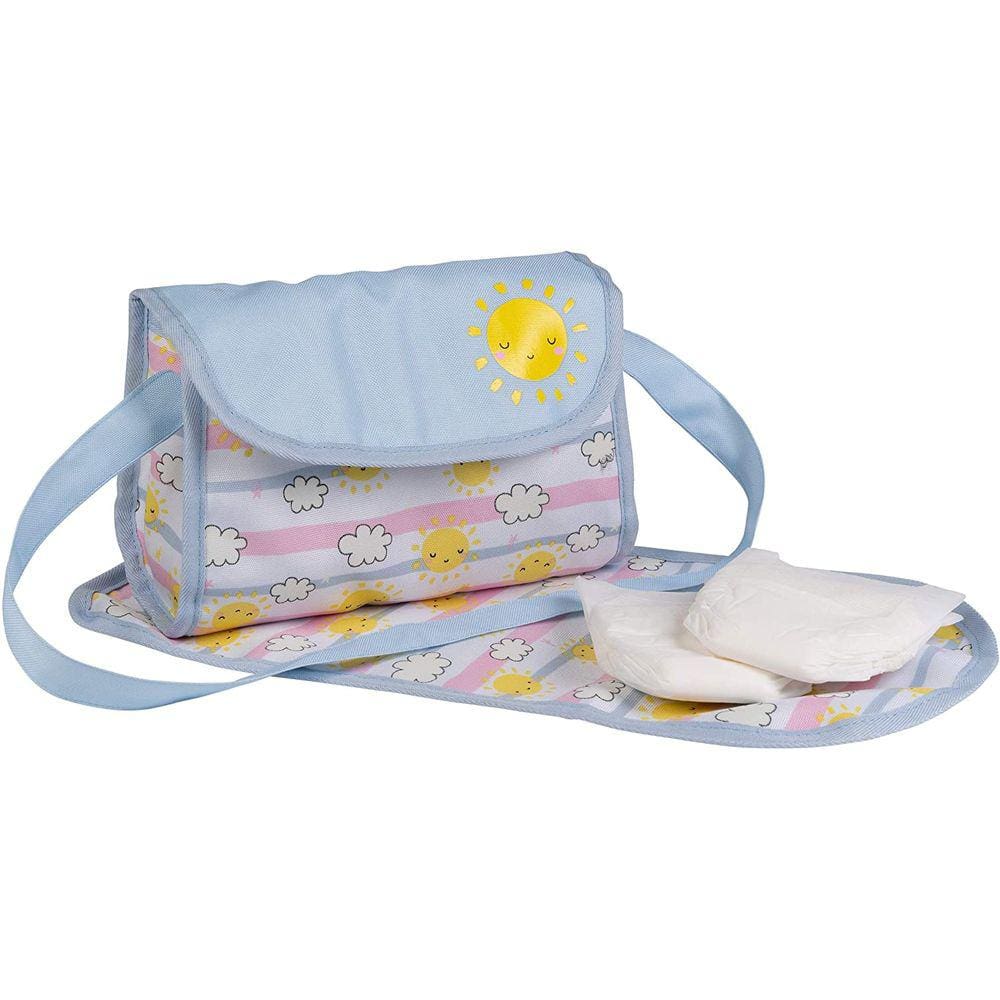 Adora Sunny Days Baby Doll Acessórios Interativo, Mudança de Cor & Água Ativada Baby Doll Fralda Saco Multi cor, 13 polegadas