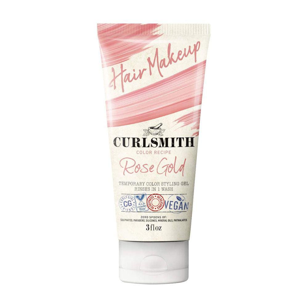 Curlsmith - Maquiagem capilar - Vegan Temporary Hair Color and Styling Gel (Rose Gold 3fl.oz)