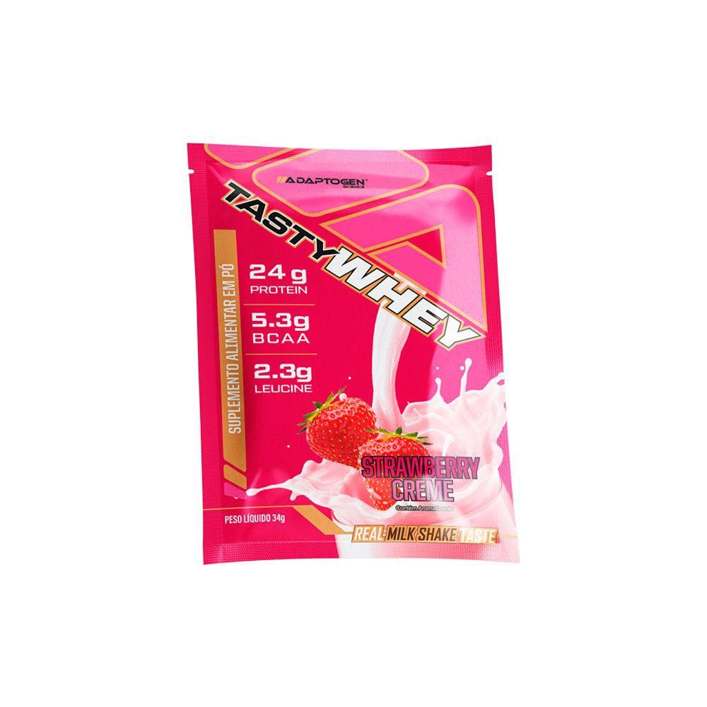 Tasty Whey 3W (sachê) Strawberry Creme Adaptogen
