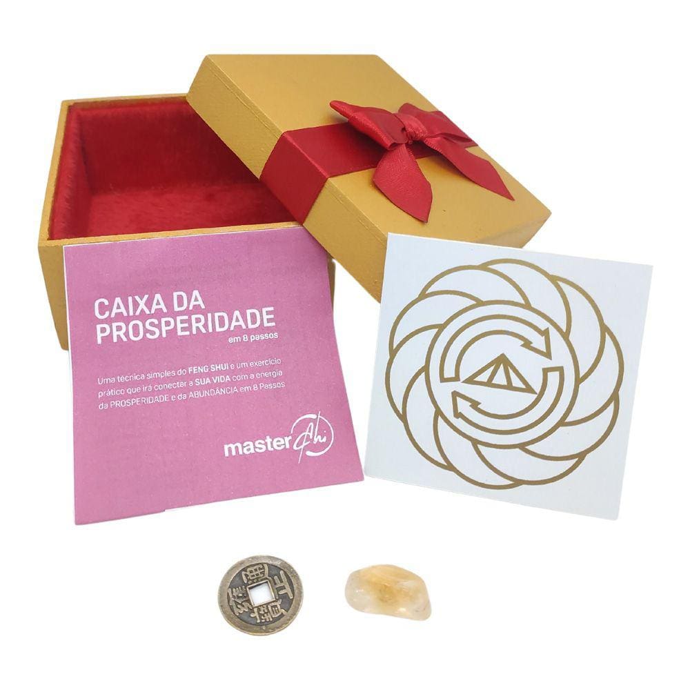 Caixa da Prosperidade Técnica Feng Shui 8 Passos Abundância