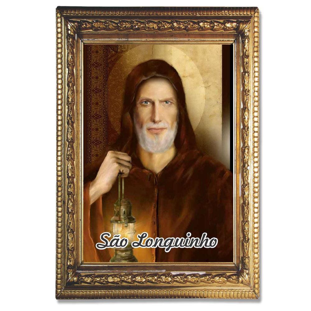 Santinho São Longuinho 500 un. c/ oração no verso 10x7 cm