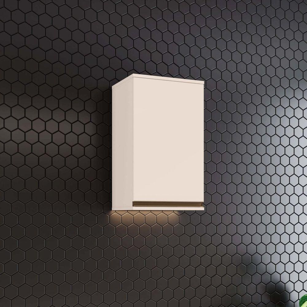 Armário Aéreo 1 Porta 40cm Aurora Off White