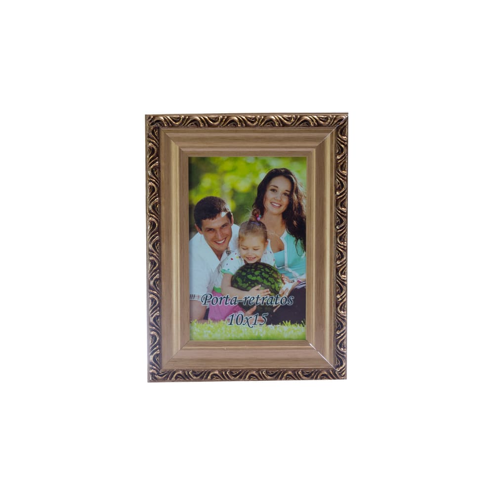 Quadro Porta Retrato Mesa 10x15cm Ouro