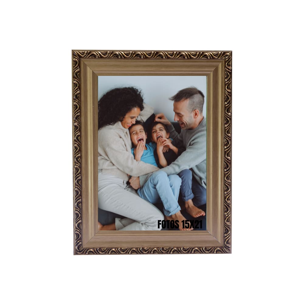 Quadro Porta Retrato Mesa 15x21cm Ouro