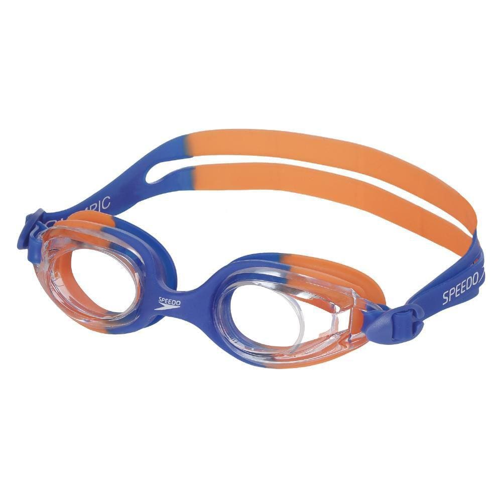 Óculos Natação Speedo Olympic Laranja Lente Cristal Infantil