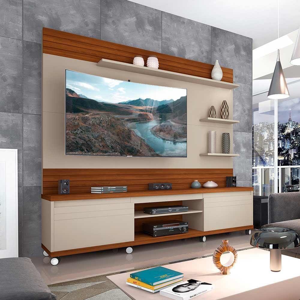 Home Theater para TVs Até 70 Polegadas Germai Cedro Off White/Freijó