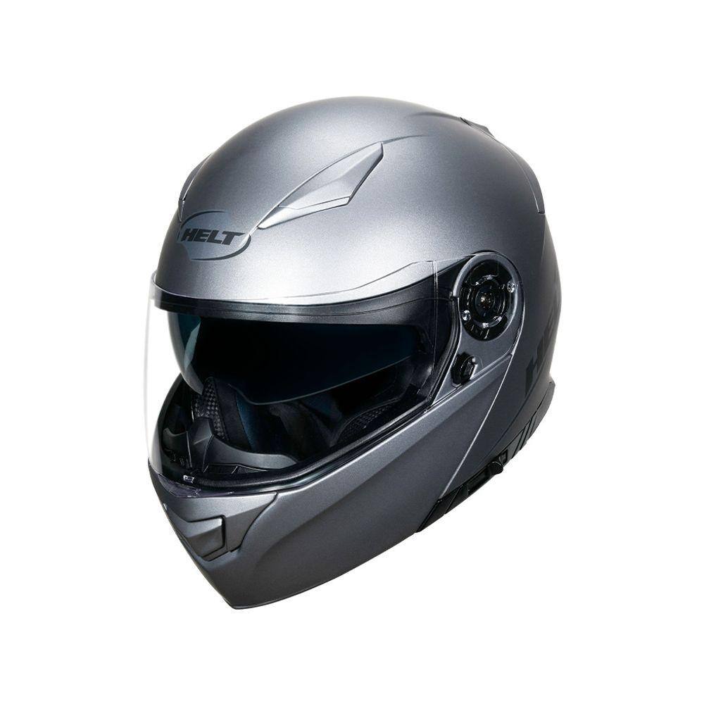 Capacete Helt Hippo Glass Cinza Titanium | Extra
