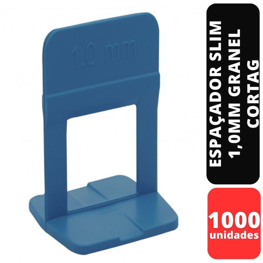 Kit C/1000 ESPAÇADOR NIVELADOR SLIM 1,0 MM GRANEL CORTAG