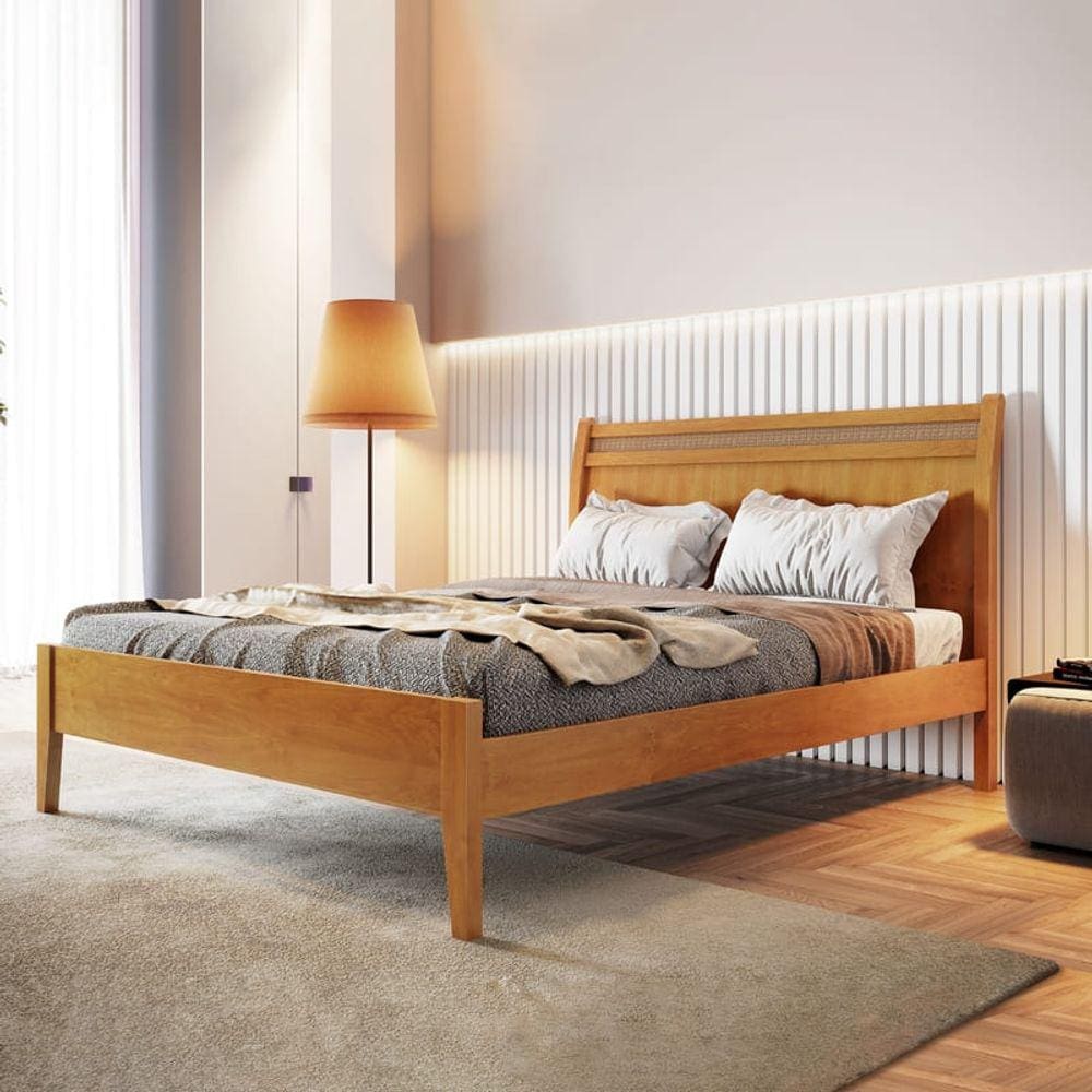 Cama Casal 1,40m - Esmeralda - Josandro Móveis