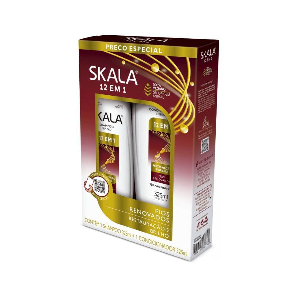 Kit Shampoo Skala 325ml+Cond 325ml 12 em 1