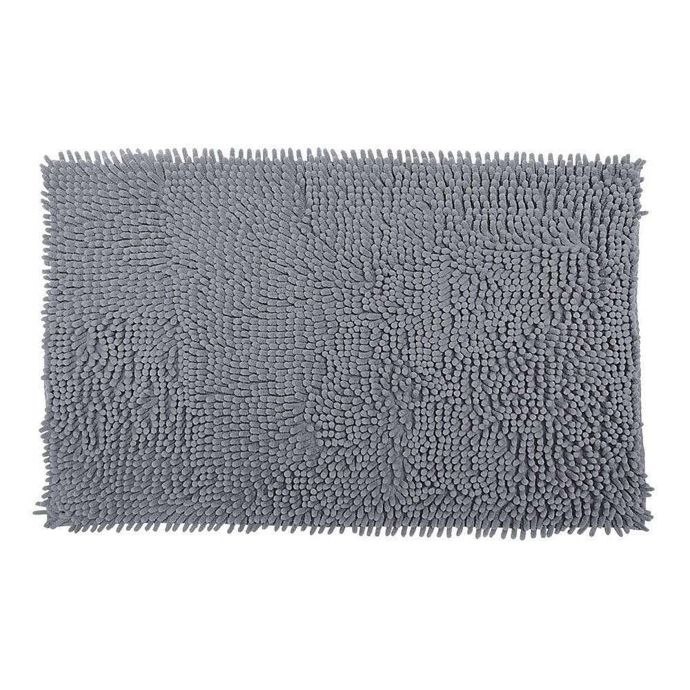 Tapete Bolinha Banheiro Antiderrapante 38cmx58cm Rozac Cinza