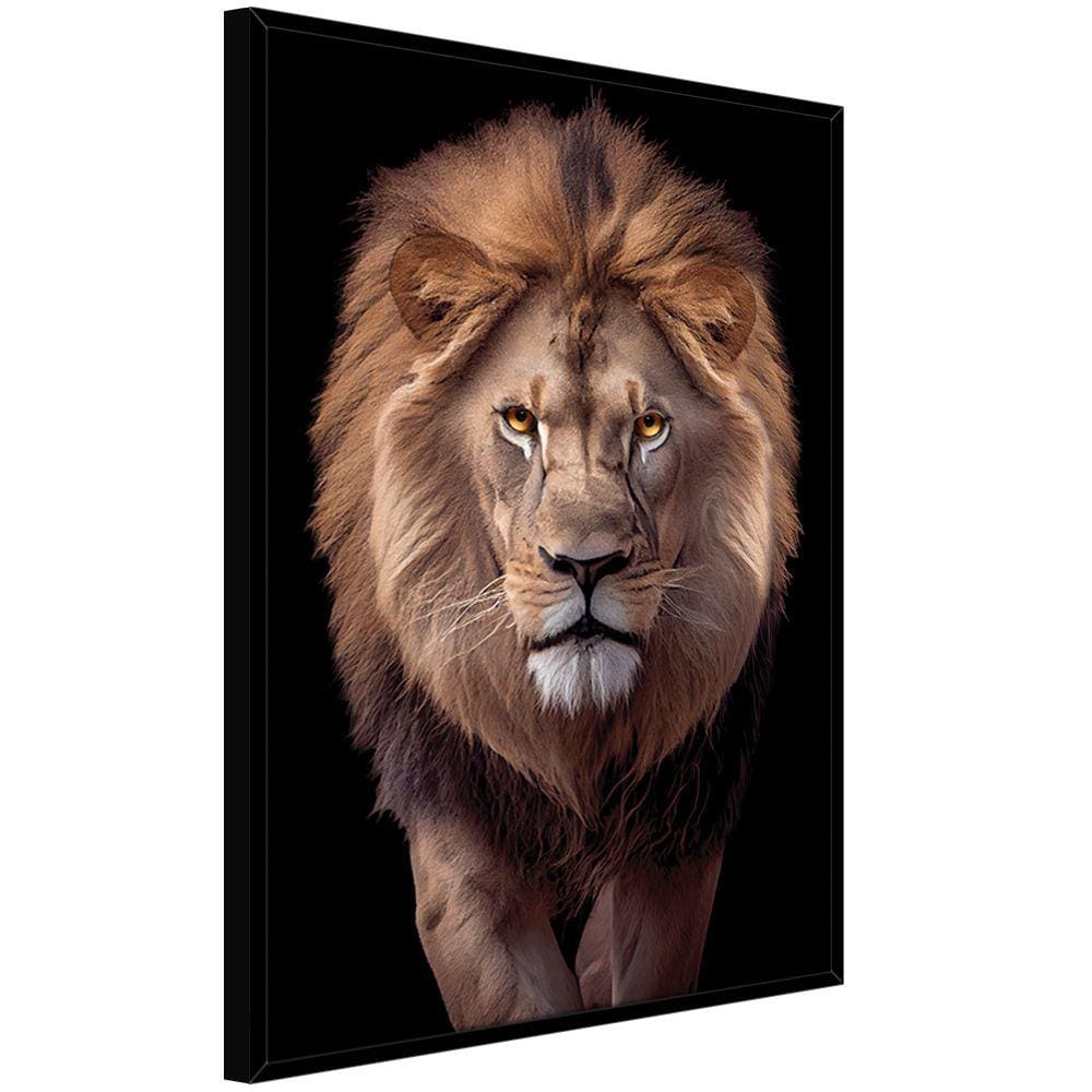 Quadro Decorativo Leão Judá Sala Quarto Moldura CxAlta 40x60