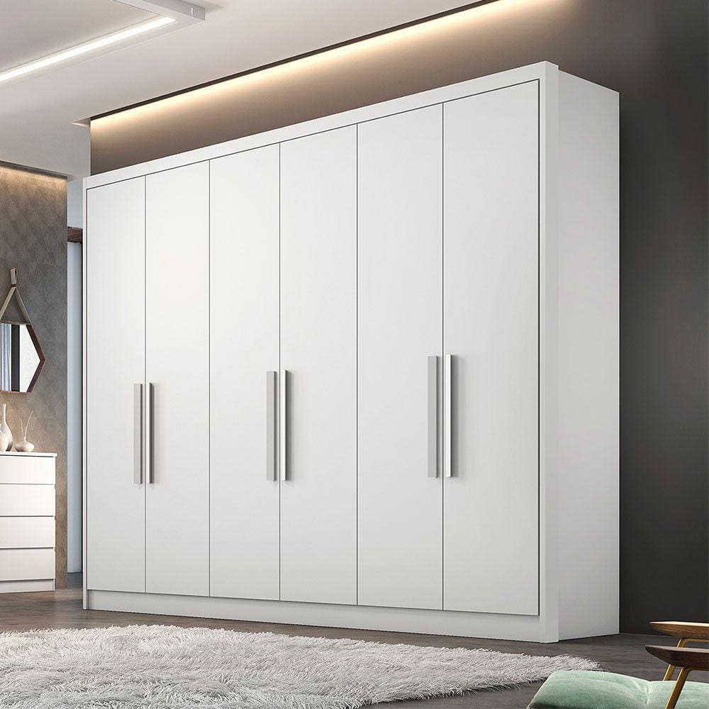 Guarda Roupa Marselha 6 Portas 6 Gavetas Clic Móveis