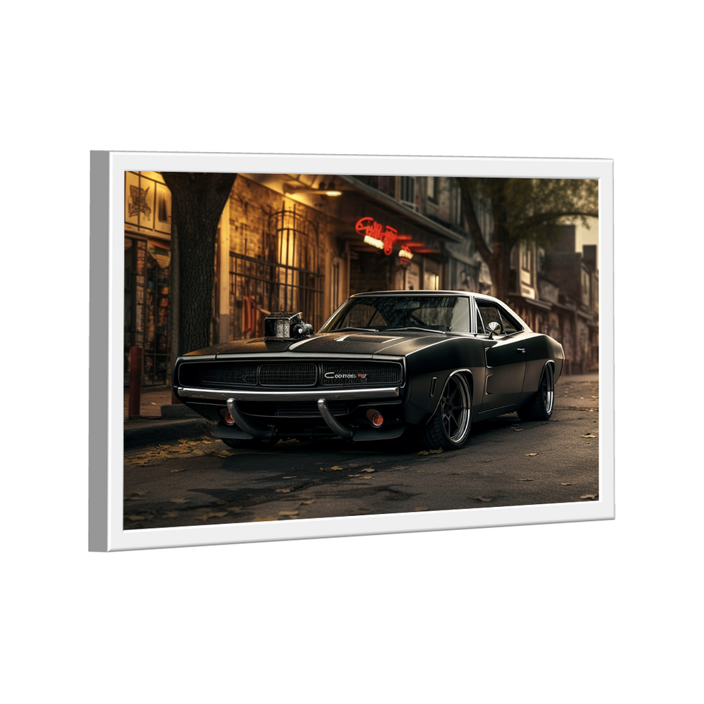 Quadro Dodge Charger Black -- BR ARTES