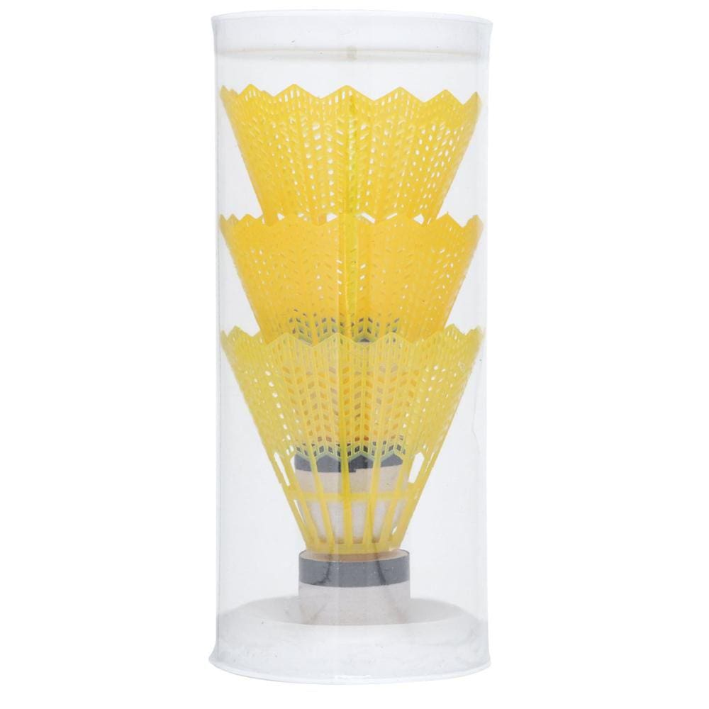 Peteca Hyper em Nylon Tubo com 03 Unidades Amarela