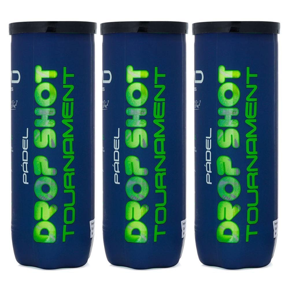 Bola de Padel Drop Shot Tournament Pack com 03 Tubos