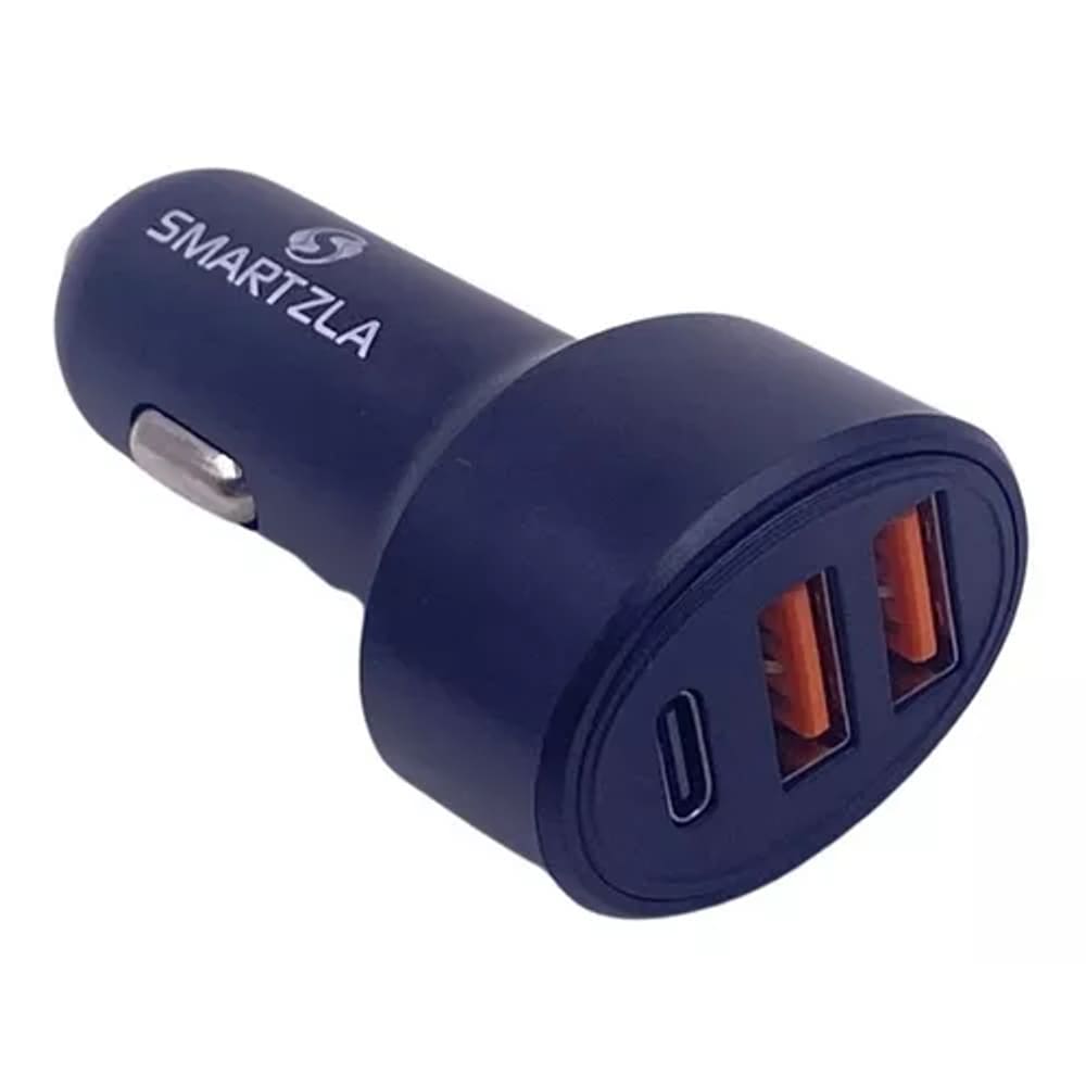 Carregador Veicular Turbo 2 USB + Tipo C 3.4A