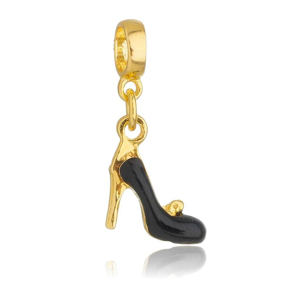 Pingente Berloque Sapato de Mulher Pandora Banhado a Ouro 18k - Premium