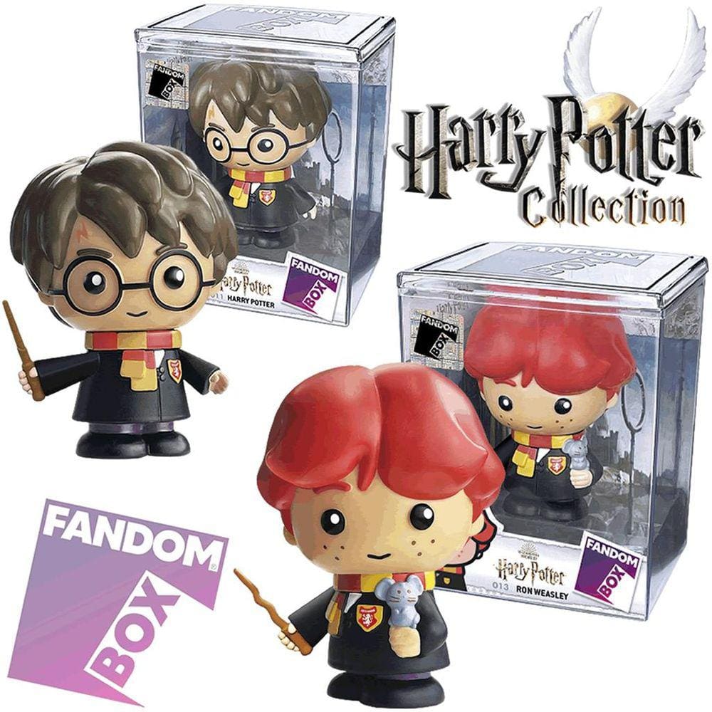 Boneco Pop Harry Potter e Ron Weasley Coleção Fandom Box