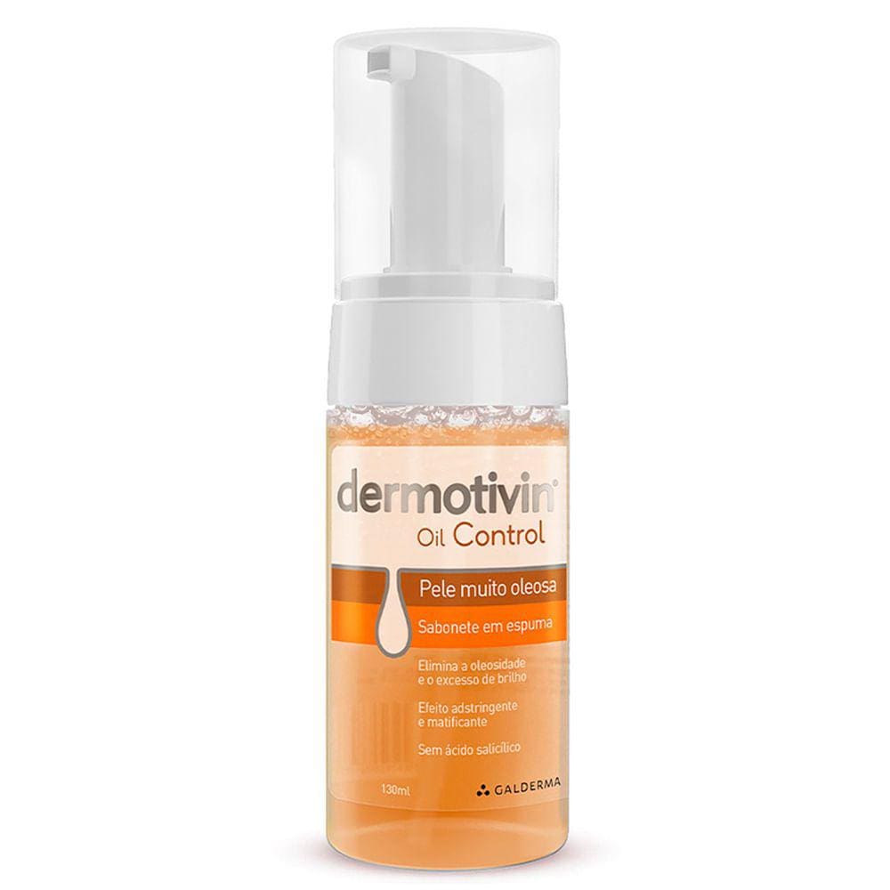 Dermotivin Foam Control Sabonete em Espuma para Pele muito Oleosa 130ml