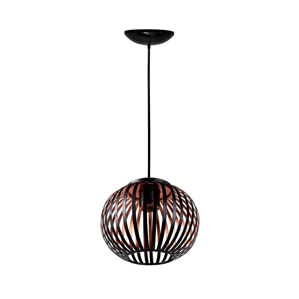 Luminária Teto Tipo Pendente Lustre 15W 65cm Mônaco Bronze