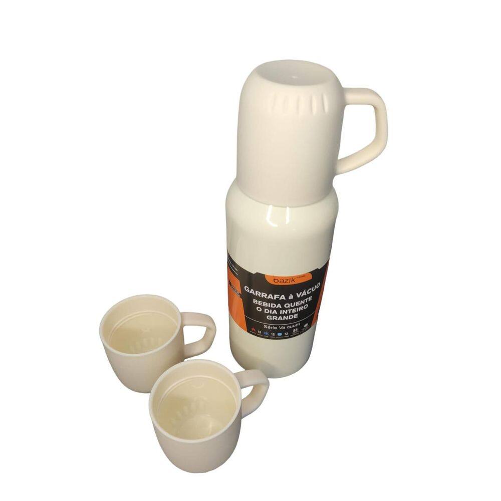 Kit Garrafa Térmica Com 3 Xícaras Prime