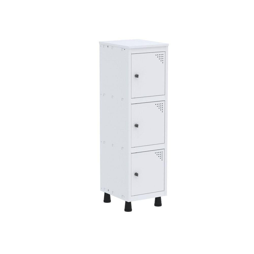Armario Roupeiro 3 Portas Aço MGRP 501/3 Branco
