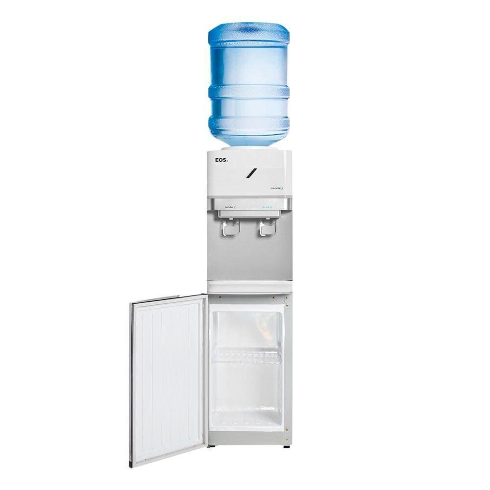 Bebedouro de Coluna para Garrafão com Armário EOS Mineralle Compressor Branco EBC01BCA 110V