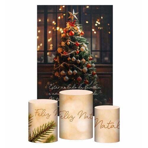 Kit Casado Natal Trio Capa Cilindro | Extra