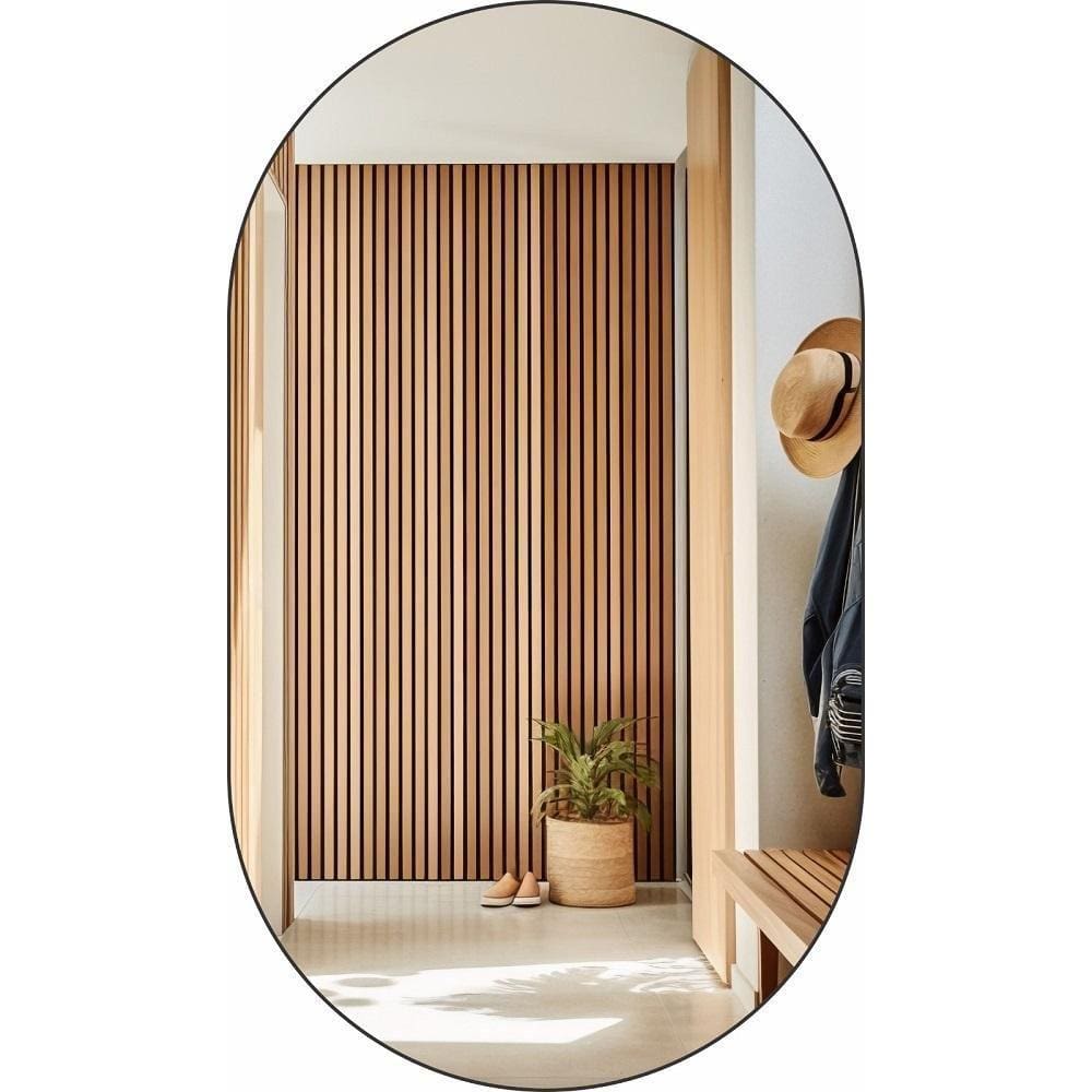 Espelho Decorativo Oval 50Cmx30Cm Moderno Luxo Sala Quarto