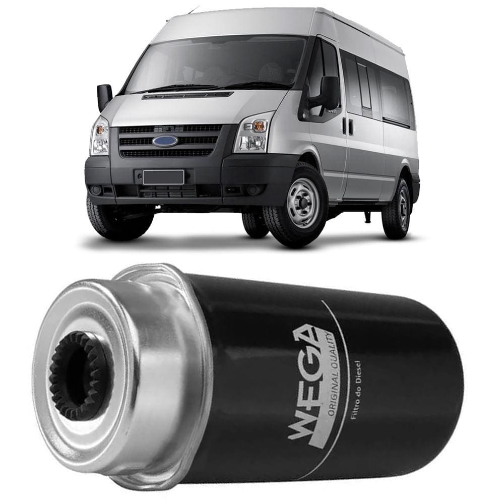 Filtro Combustível Ford Transit TDCI 2.4 2008 a 2014 WEGA
