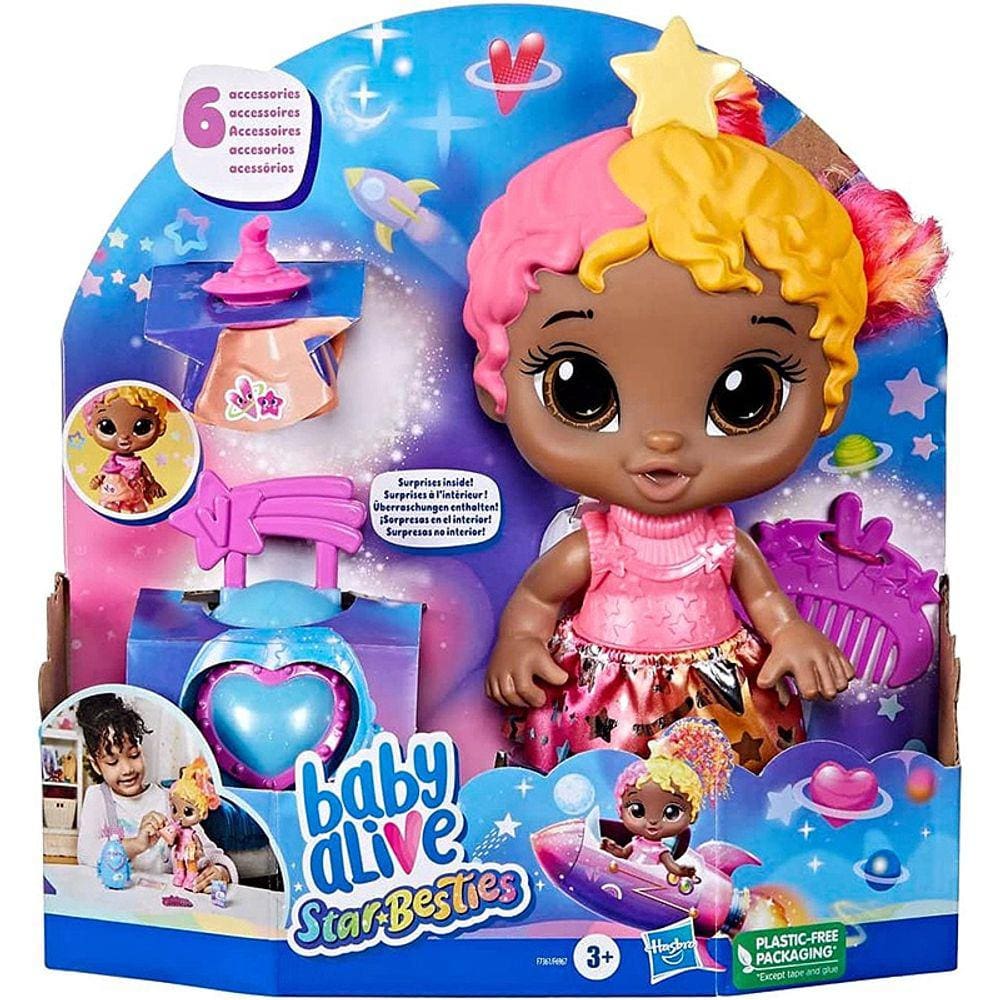 Boneca Baby Alive Star Besties Bright Bella - F6967 F7361 - Hasbro