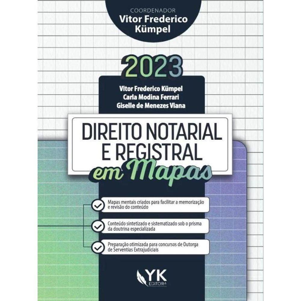 Direito Notarial E Registral Em Mapas - 2023