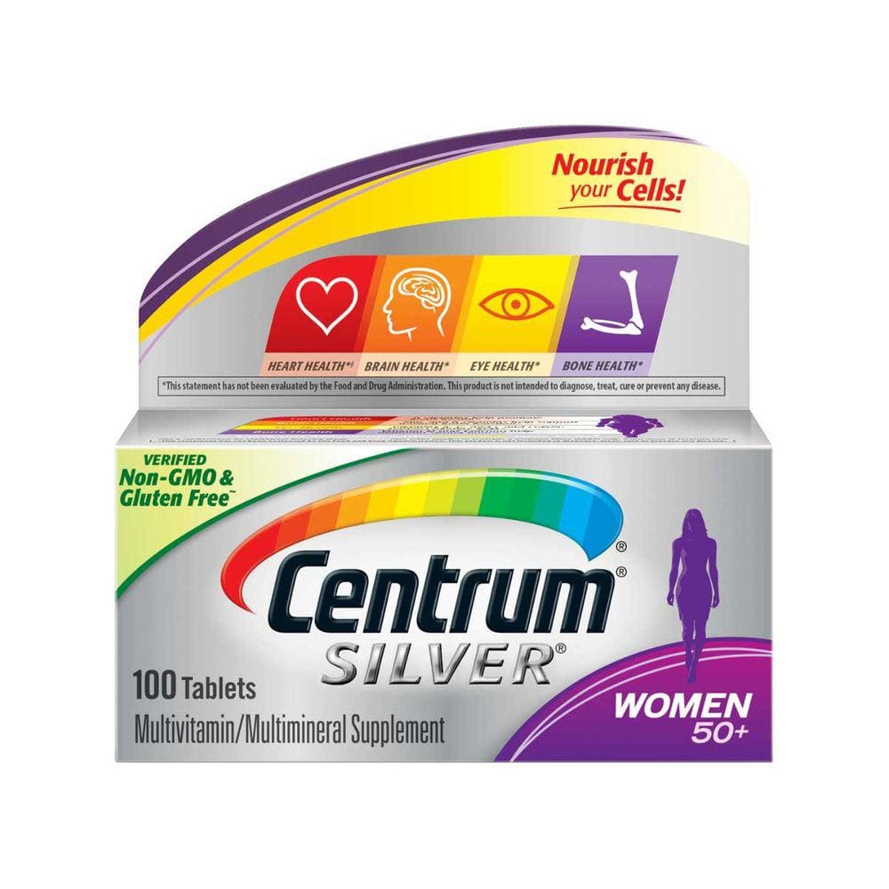 CENTRUM SILVER 50+ MULHER - 100un