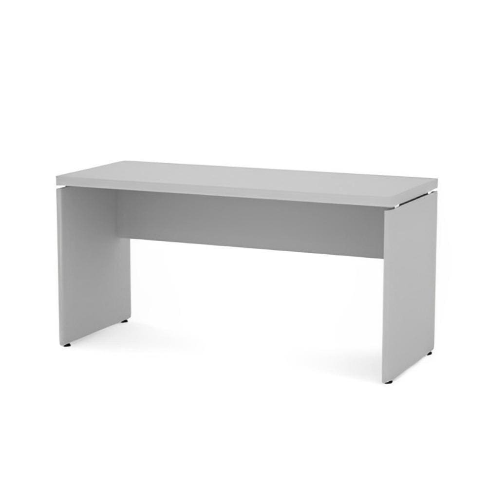 Mesa Secretaria Linha Pe40 75X120x60 Sem Gavetas Cinza Pandin