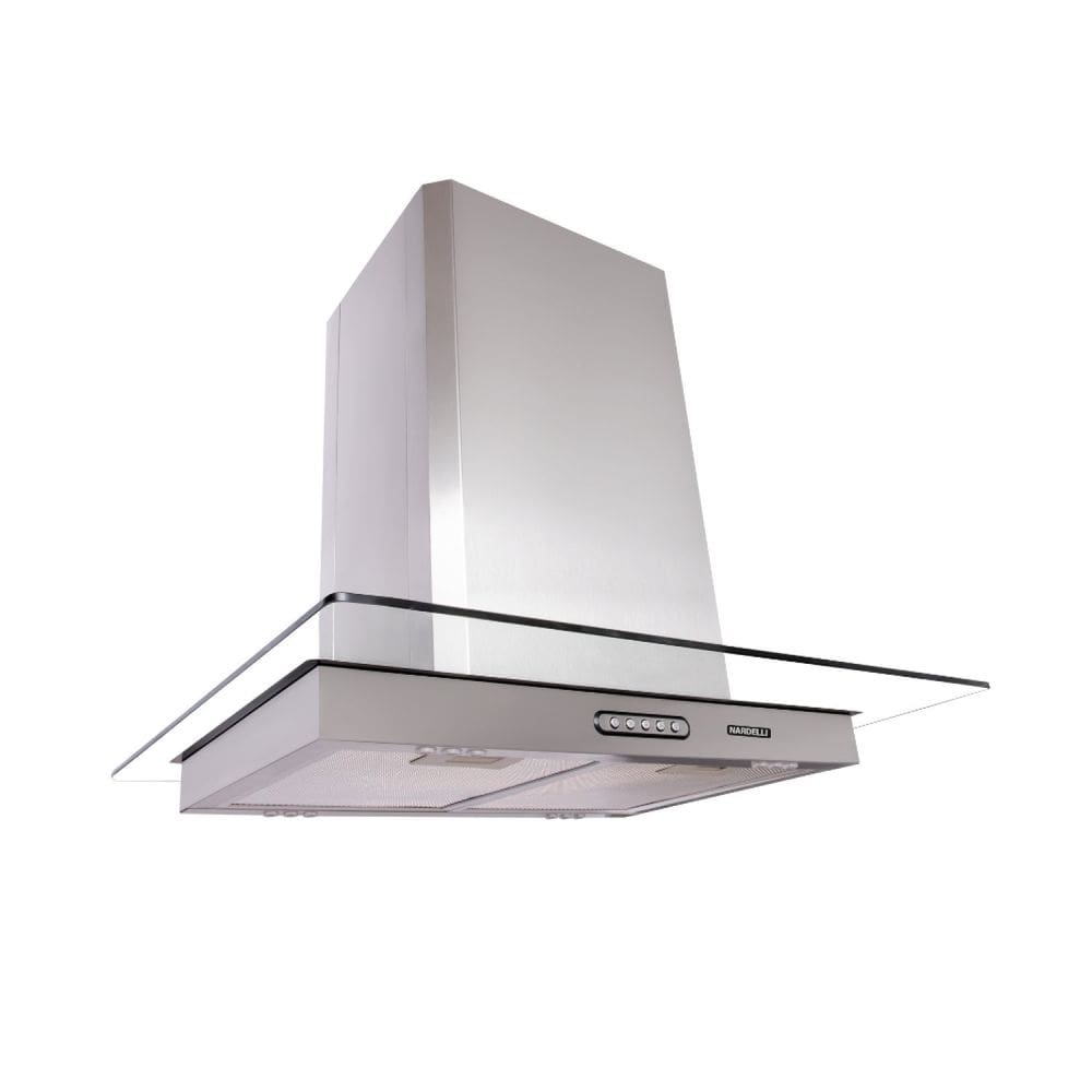 Coifa Ilha Vidro Reto 75cm 220v Nardelli Inox