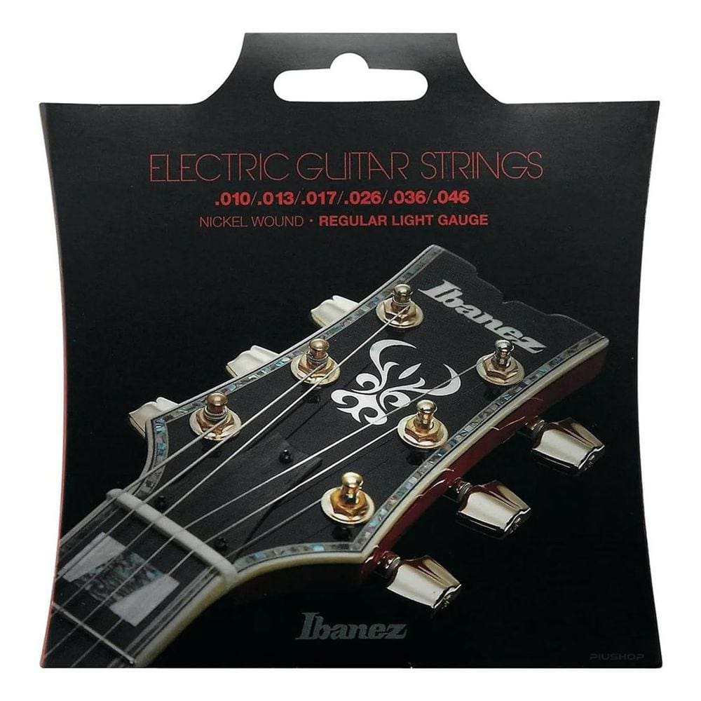 Encordoamento Ibanez IEGS61 Para Guitarra 0.10